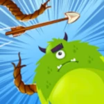 archery target monster rescue android application logo